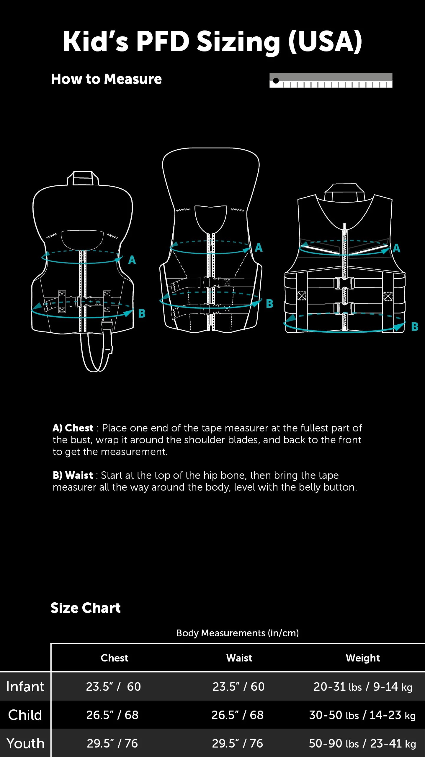 Level Six Stingray Child PFD UL