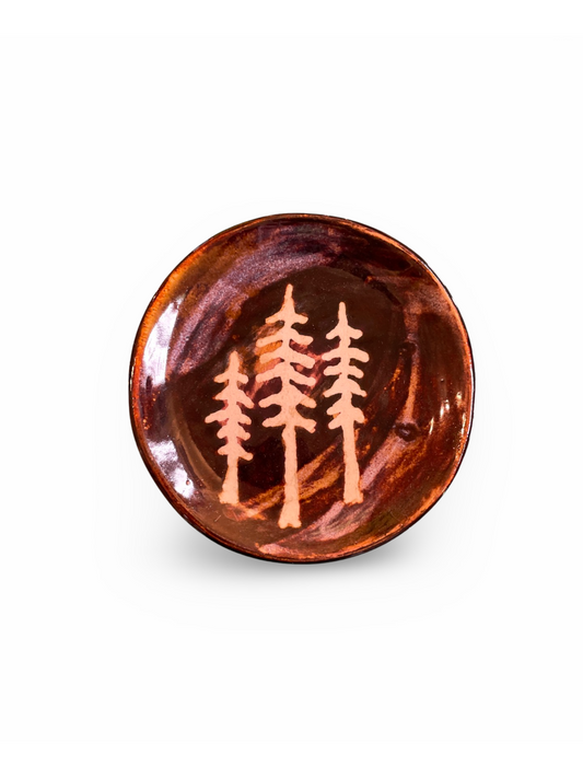 Bery Birdy Trinket Dish - Redwoods - Brown