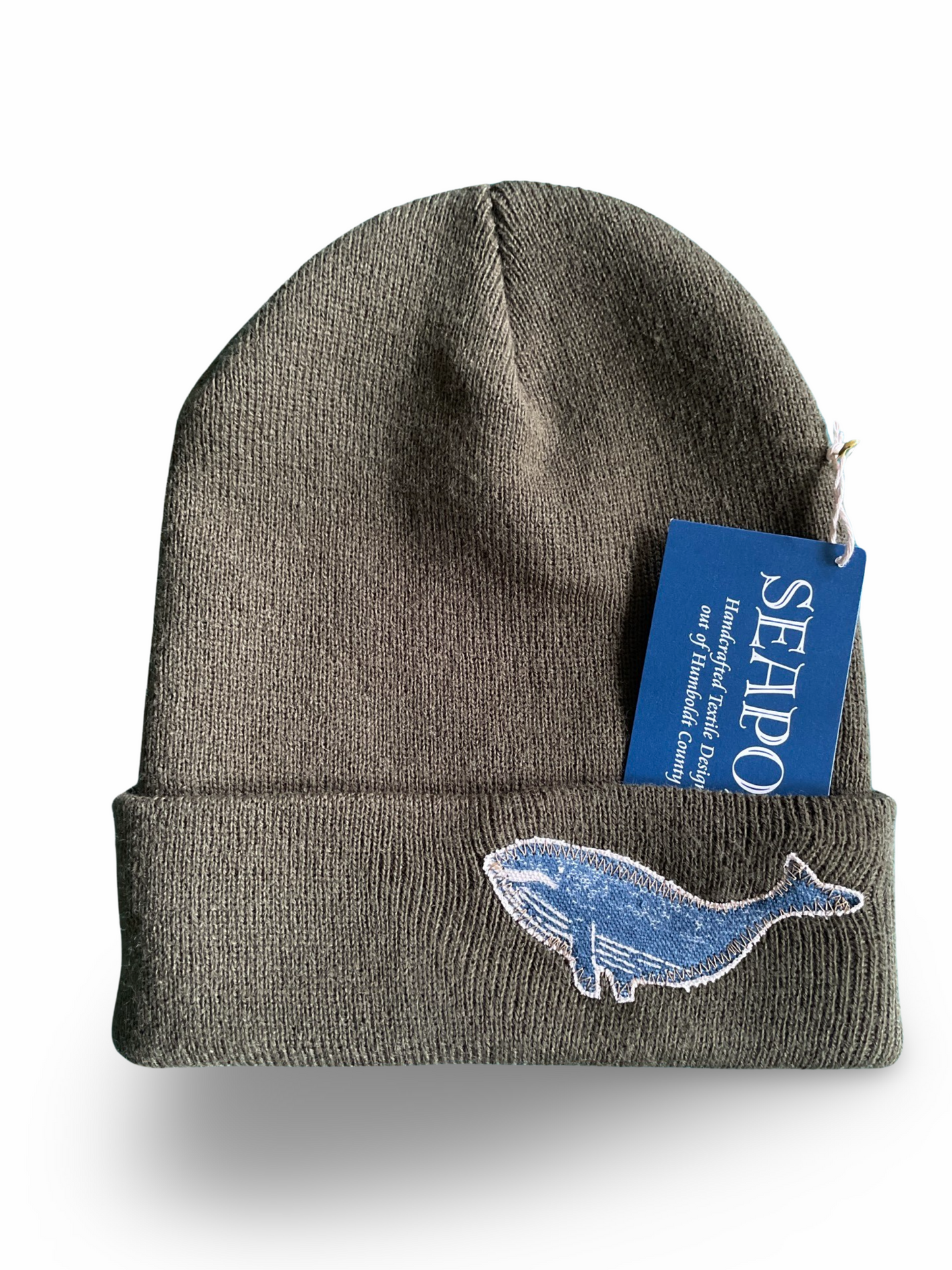 Seapod Whale Beanie - Olive Green