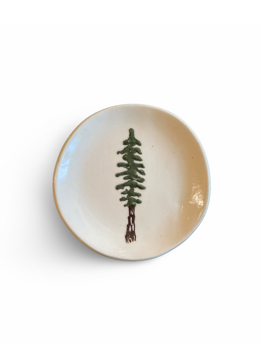 Bery Birdy Trinket Dish - Redwoods - White