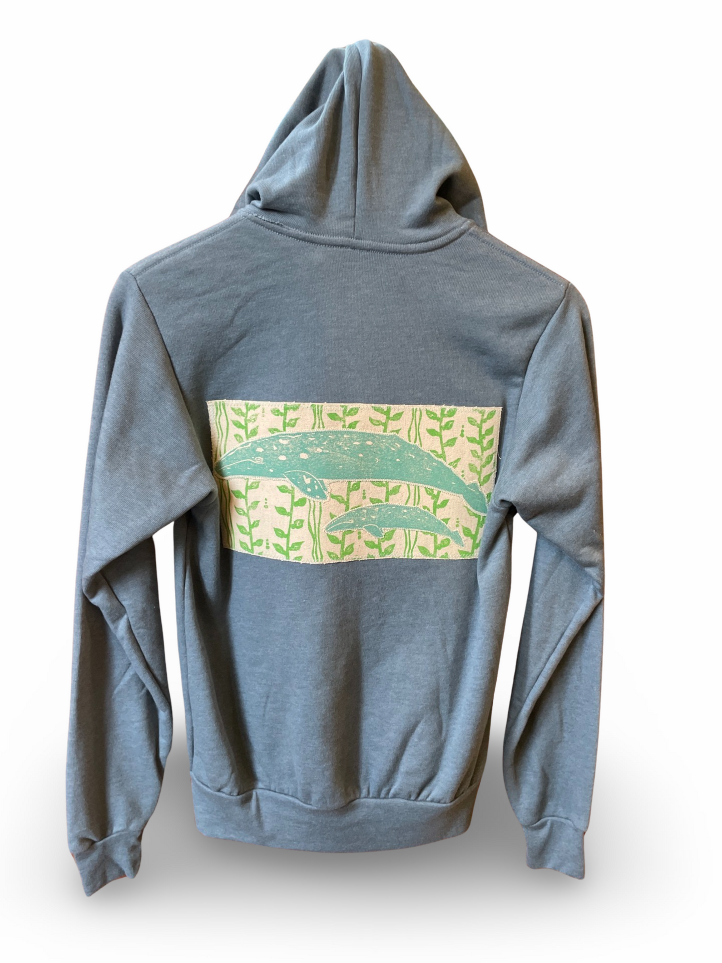 Seapod - Grey Whale Cow & Calf Hoodie - Slate