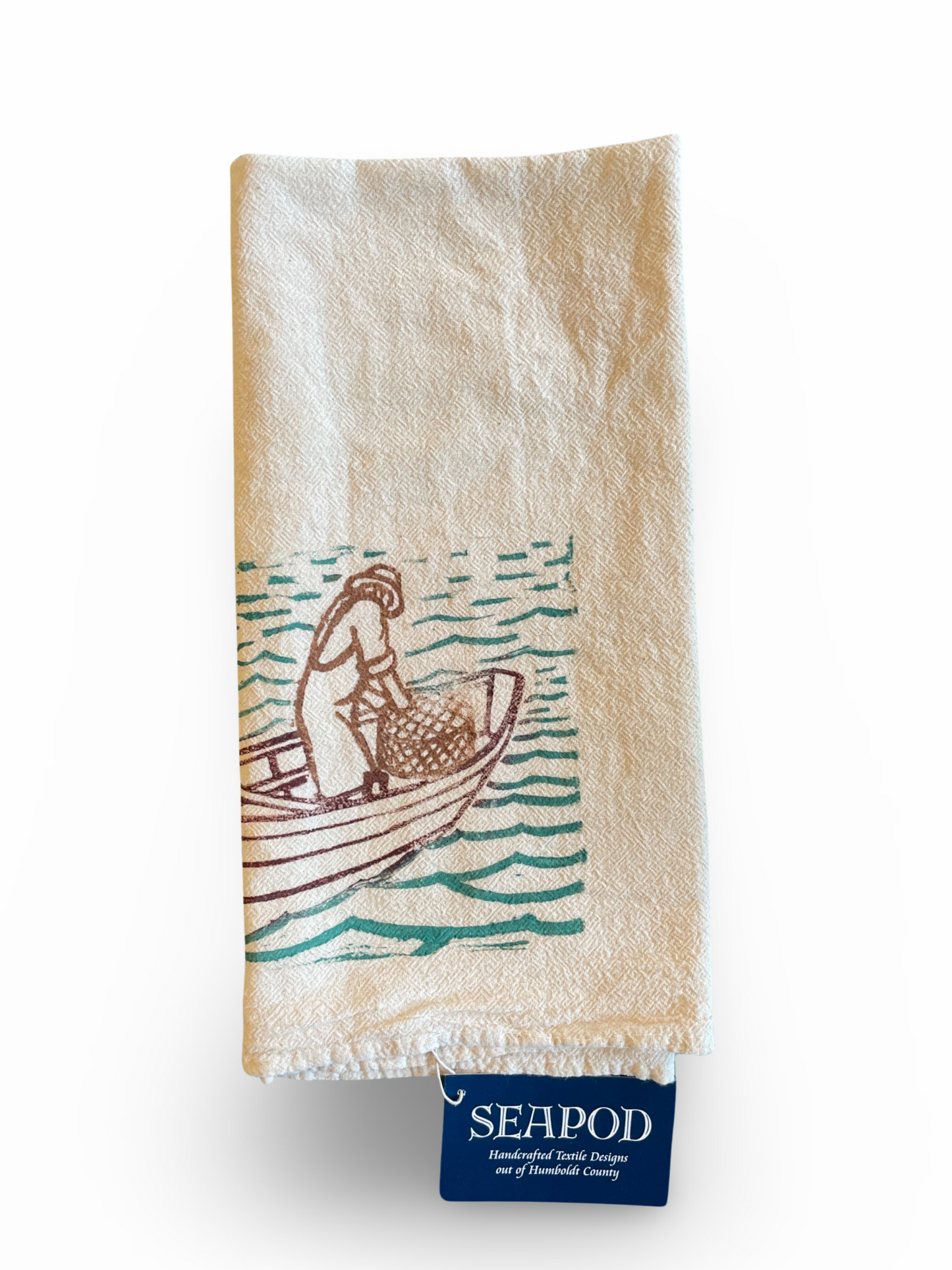 Seapod Tea Towel - Old Man & the Sea