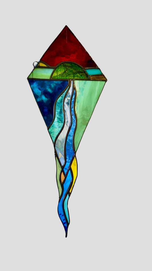 Stained Glass Ocean Art