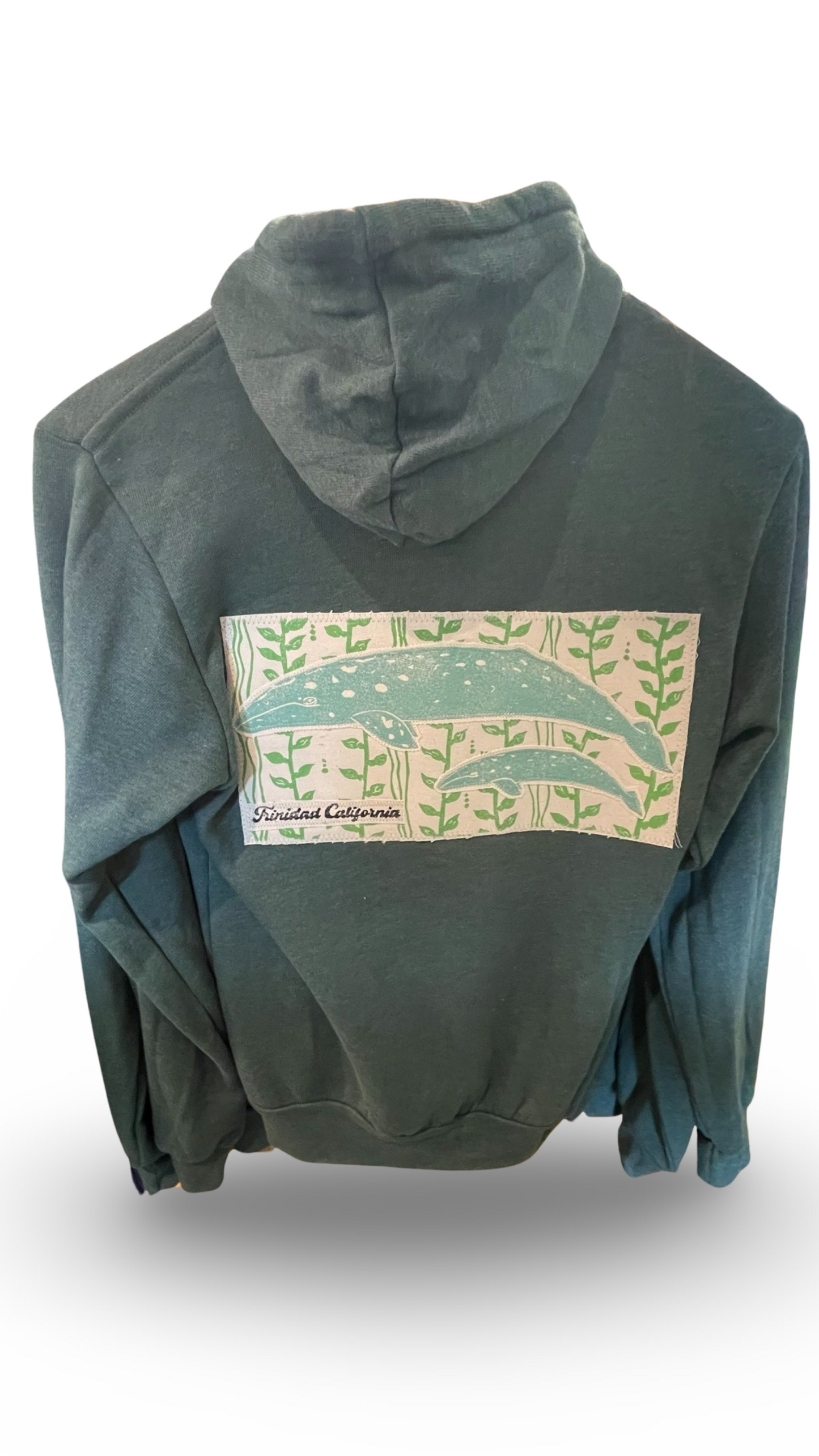 Seapod - Patch Hoodie - Momma & Calf - Green