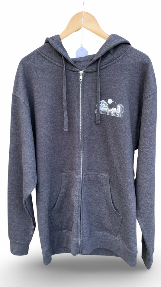 Kayak Trinidad Hoodie - Charcoal Heather - Front Zip